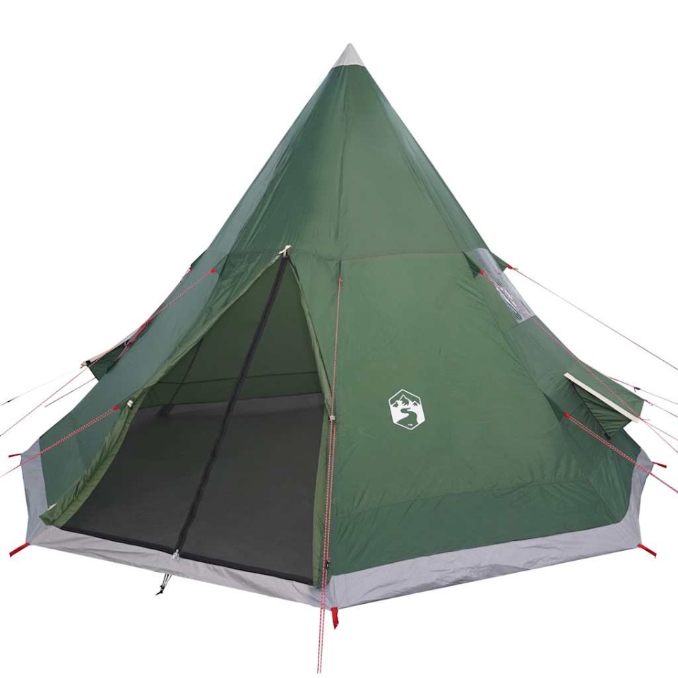 Cort de camping tipi pentru 4 persoane, verde, impermeabil - 3 | YEO