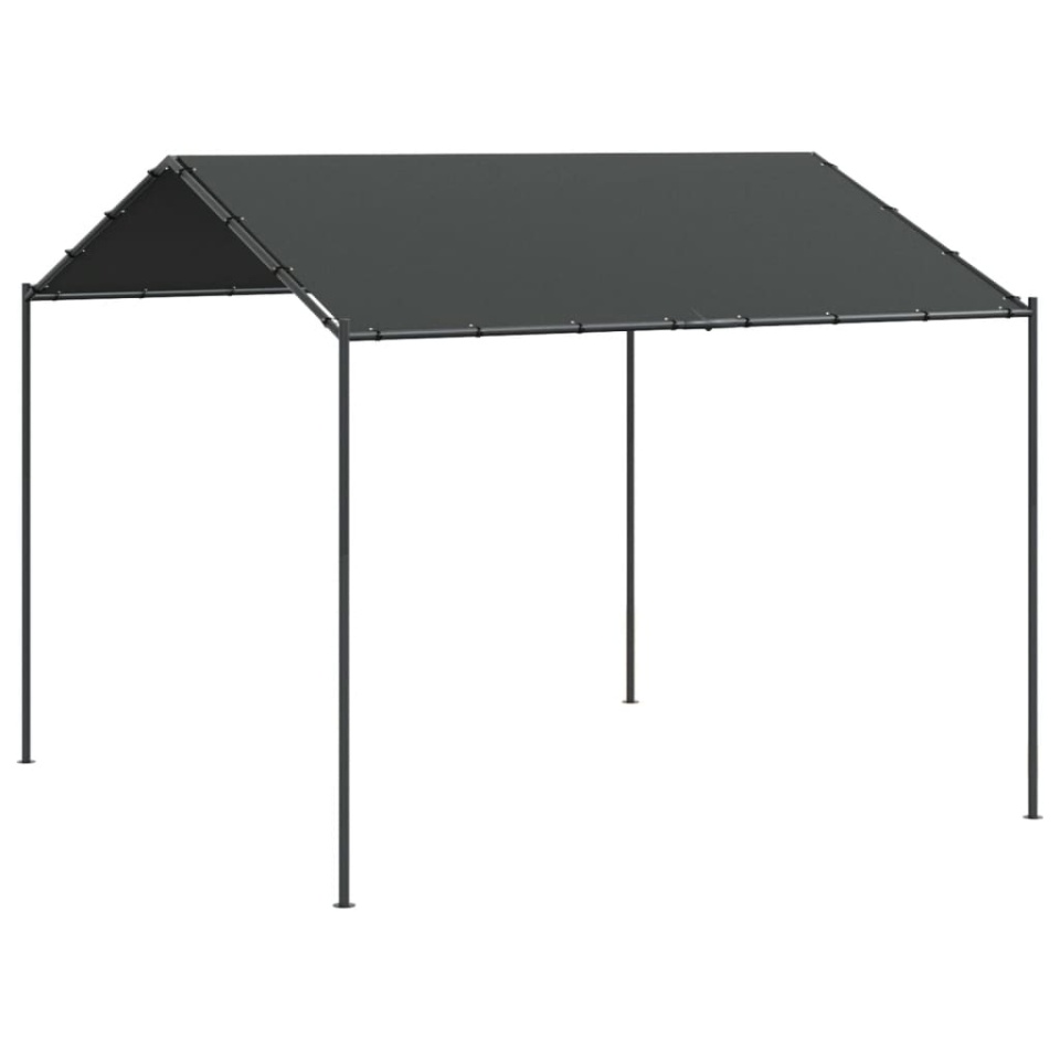 Cort pavilion, antracit, 3x3 m, oțel și material textil - 1 | YEO