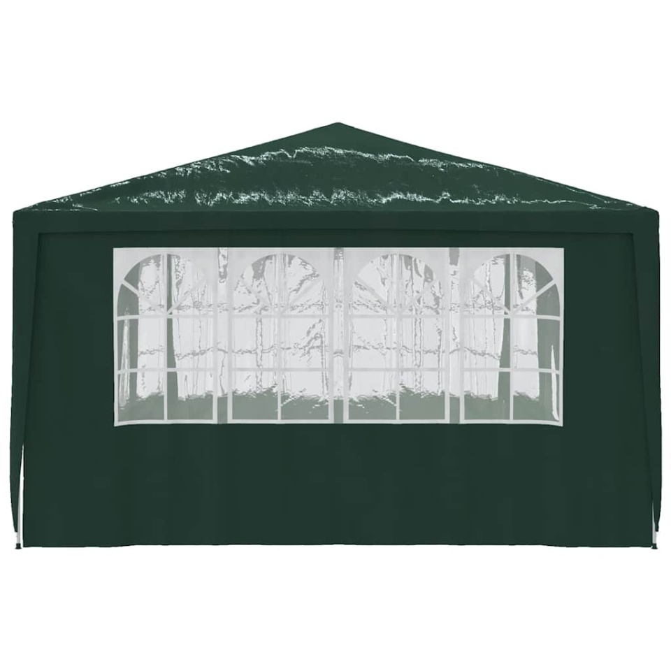 Cort petrecere profesional cu pereți laterali verde 4x4m 90g/m² - 3 | YEO