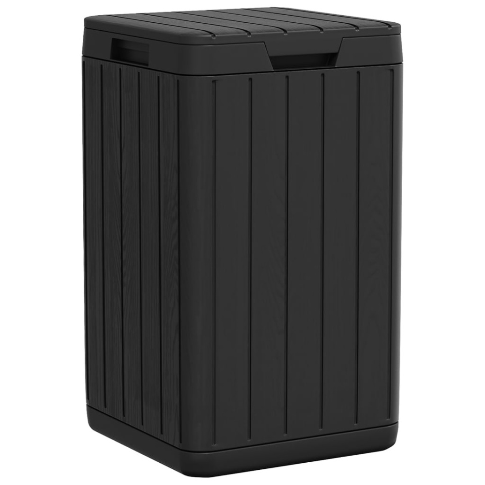 Coș de gunoi pentru exterior, antracit, 38x38x65 cm, PP - 1 | YEO
