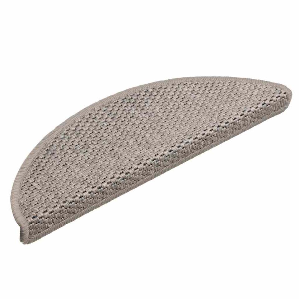Covorașe scări autoadezive 30 buc argintiu 56x17x3 aspect sisal - 1 | YEO