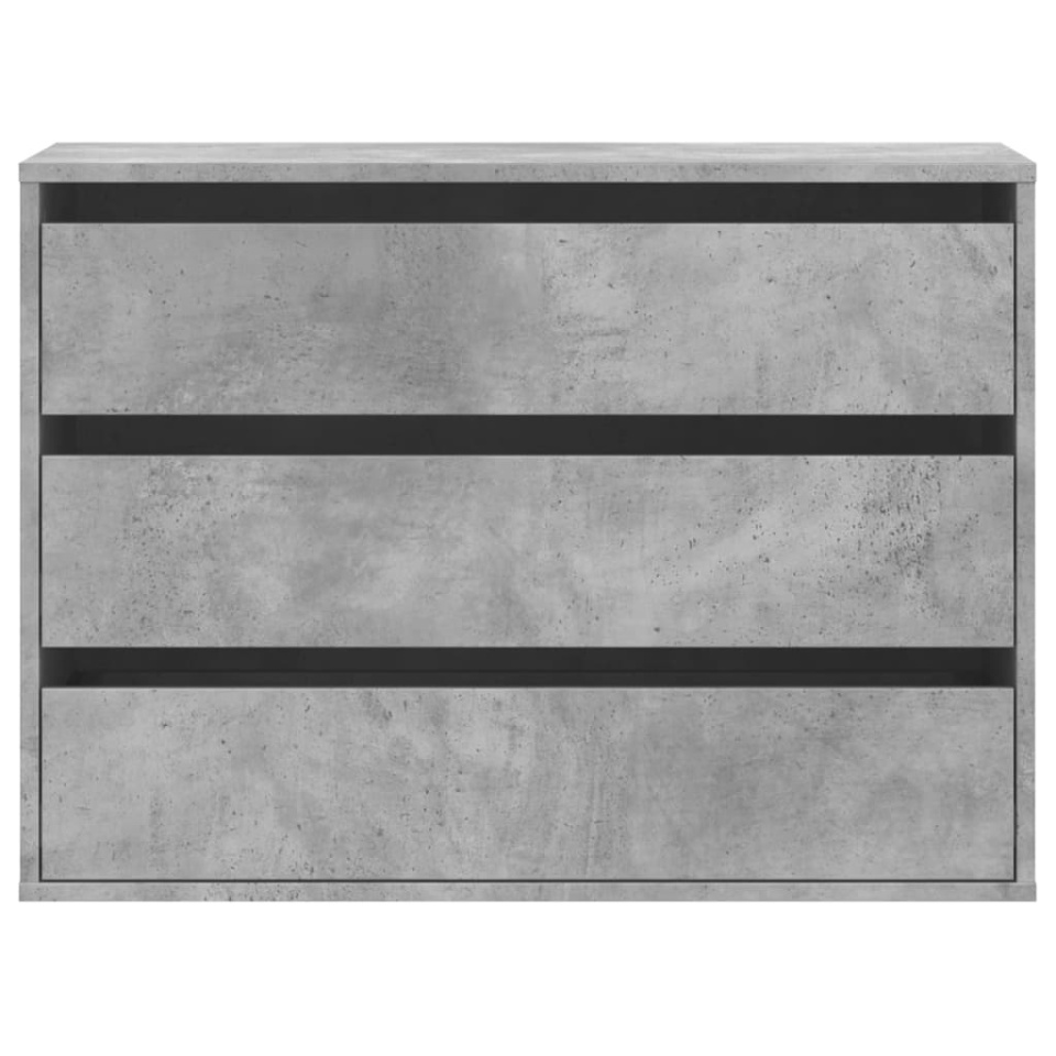 Dulap colț cu sertare gri beton 80x41x58 cm lemn prelucrat - 3 | YEO