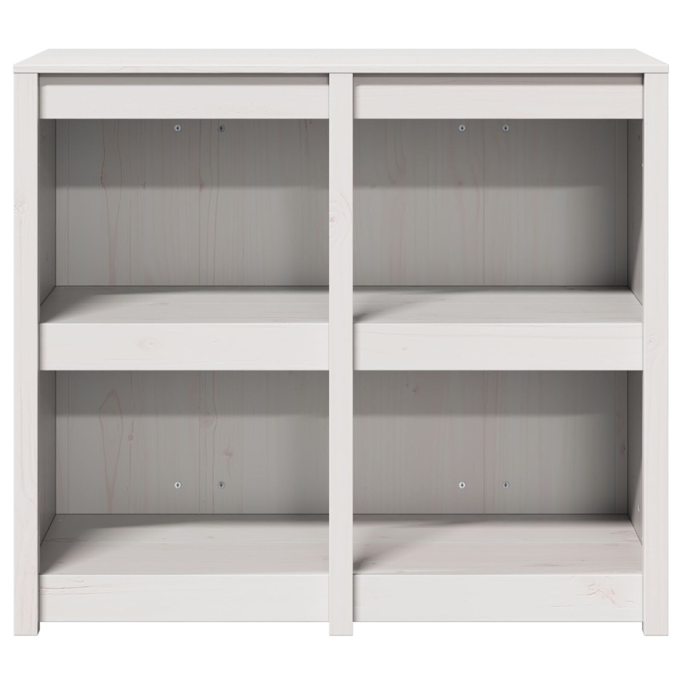 Dulap de bucătărie exterior Alb 106x55x92 cm din lemn masiv de pin - 3 | YEO