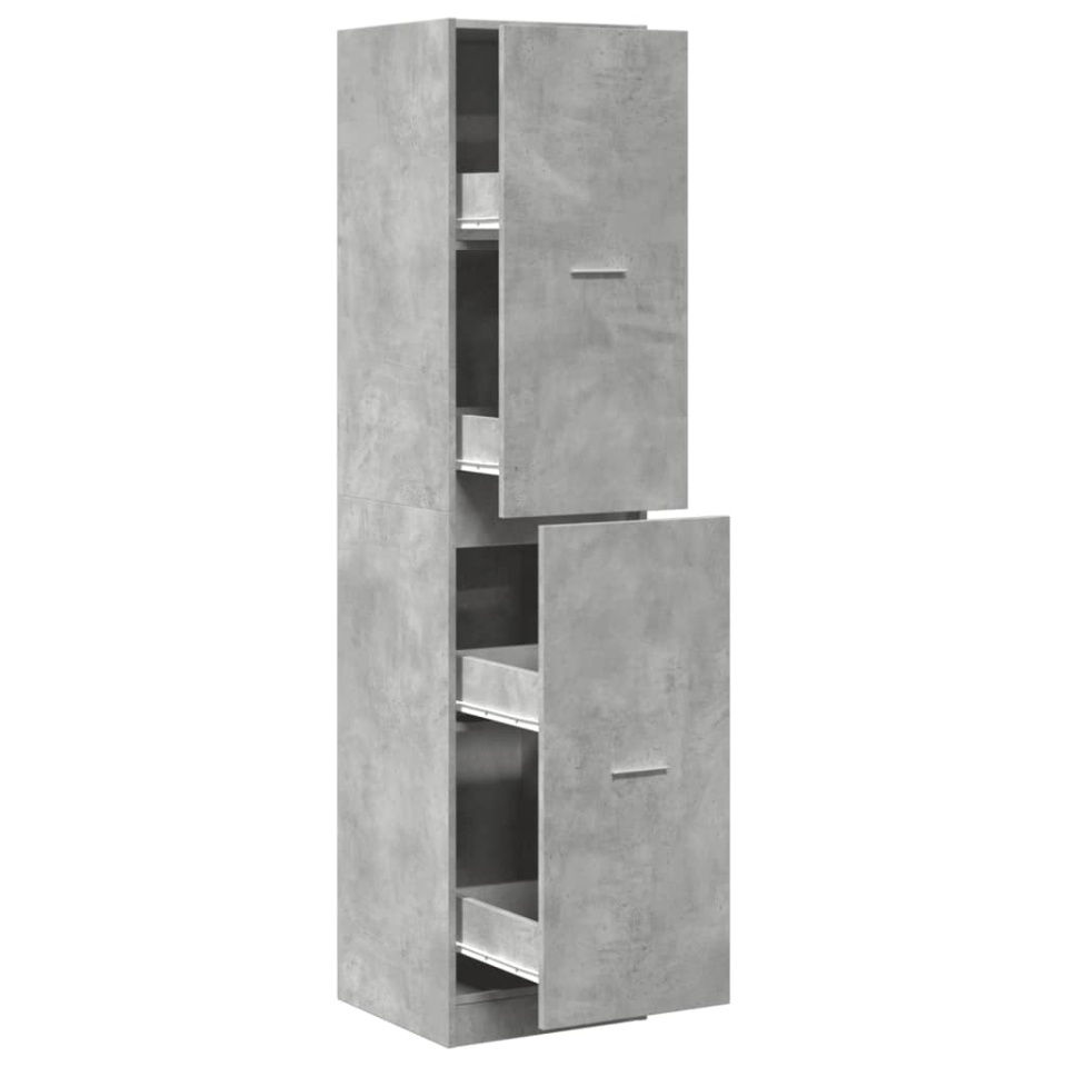 Dulap de farmacie, gri beton, 40x41x174,5 cm, lemn prelucrat - 1 | YEO
