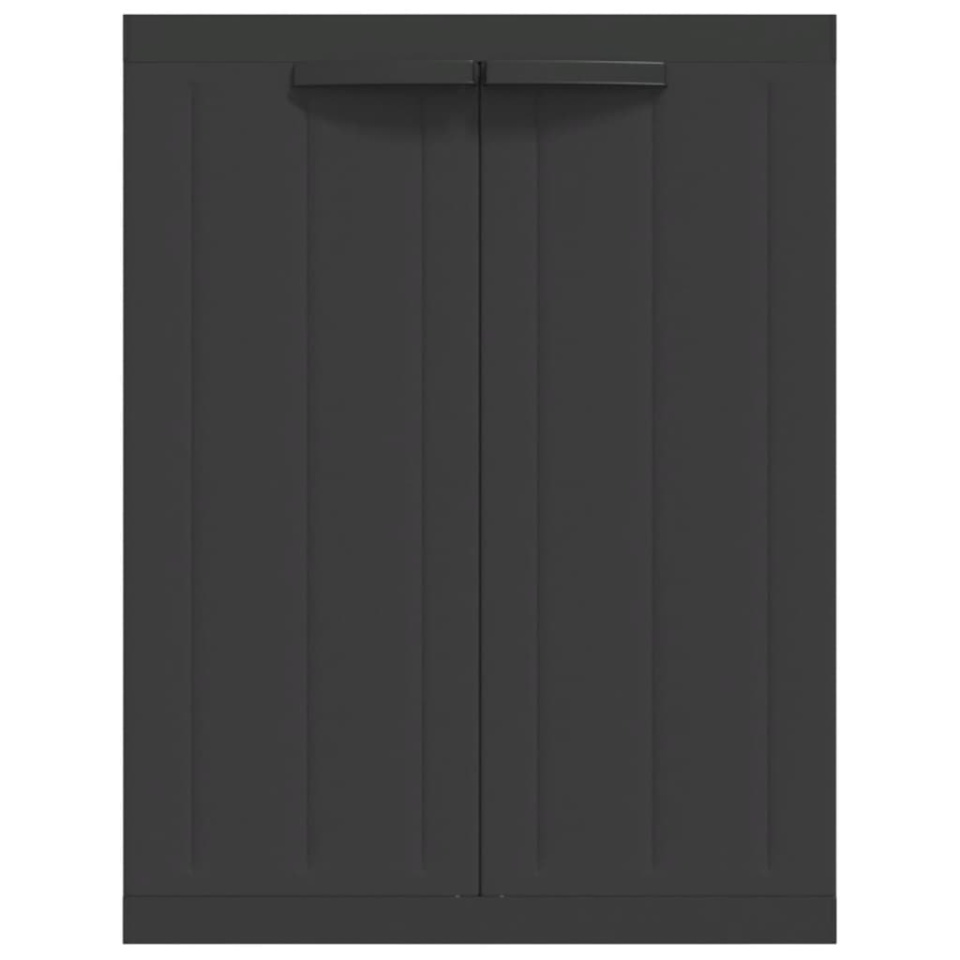 Dulap depozitare de exterior, negru, 65x37x85 cm, PP - 3 | YEO