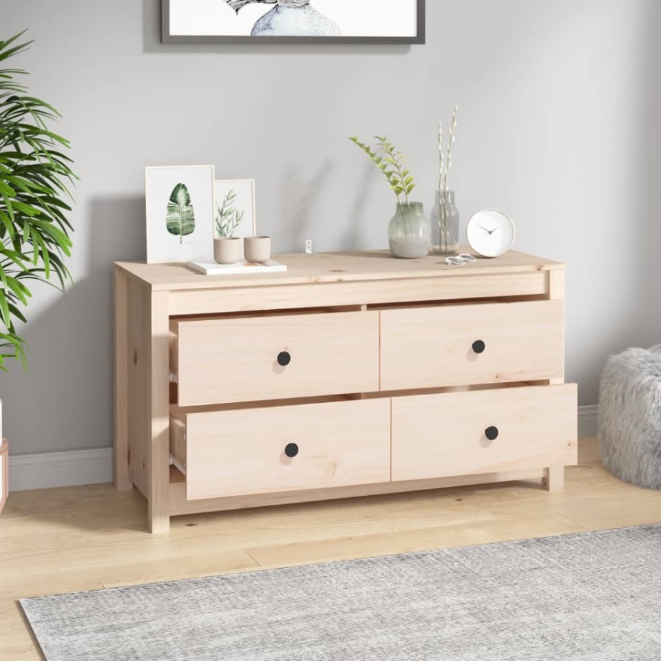 Dulap lateral, 100x40x54 cm, lemn masiv de pin - 4 | YEO