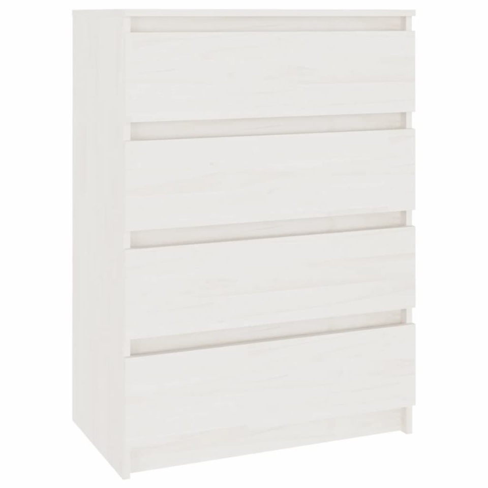 Dulap lateral, alb, 60x36x84 cm, lemn masiv de pin - 1 | YEO