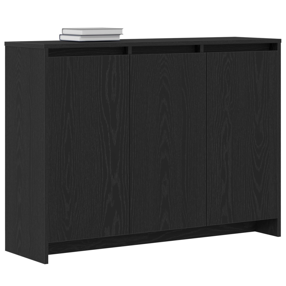 Dulap, stejar negru, 102x33x75 cm, lemn prelucrat - 2 | YEO