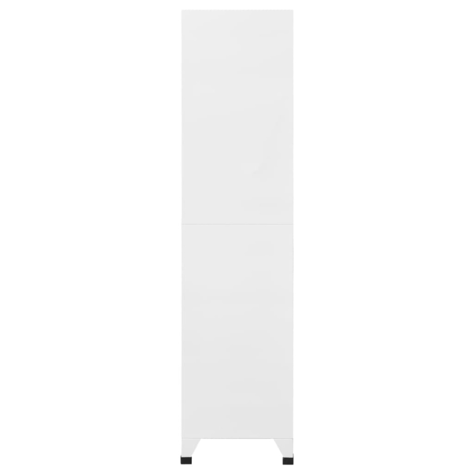 Dulap tip vestiar, gri deschis și gri închis, 90x45x180cm, oțel - 3 | YEO