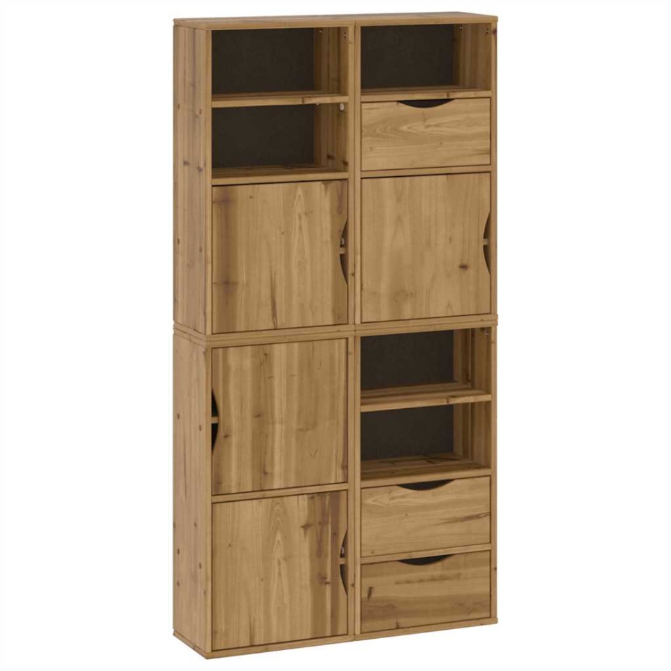 Dulapuri laterale 4 buc ODDA 40x24x79 cm lemn masiv de pin - 1 | YEO