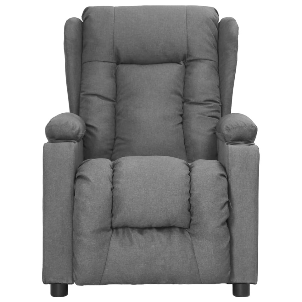 Fotoliu cu ridicare, gri deschis, textil - 2 | YEO