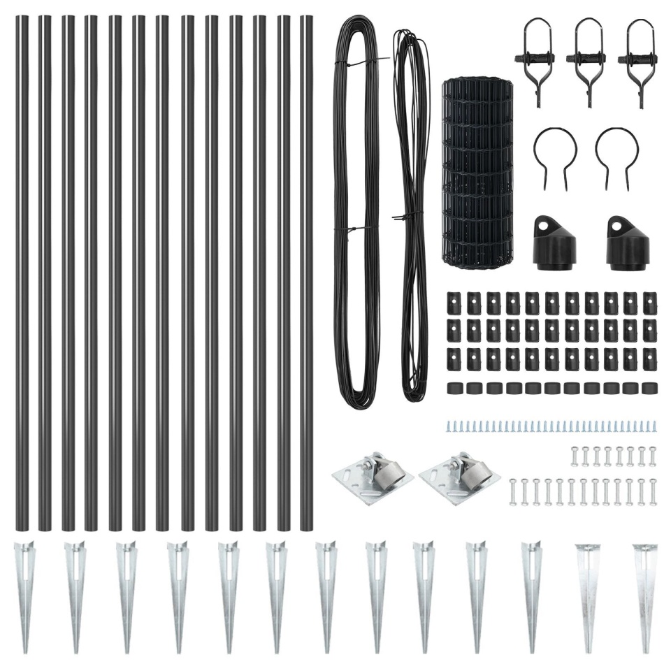 Gard Euro Gri Set de 2 Gri Metal 25 x 1 m Durabil Gard Euro - 3 | YEO