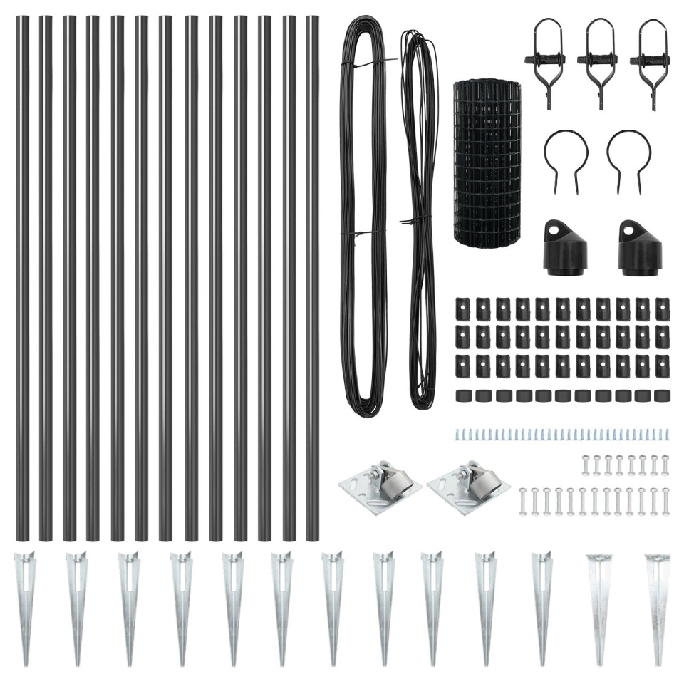Gard Euro Set de 2 Gri Metal 25 x 1 m Durabil Gard Euro - 2 | YEO