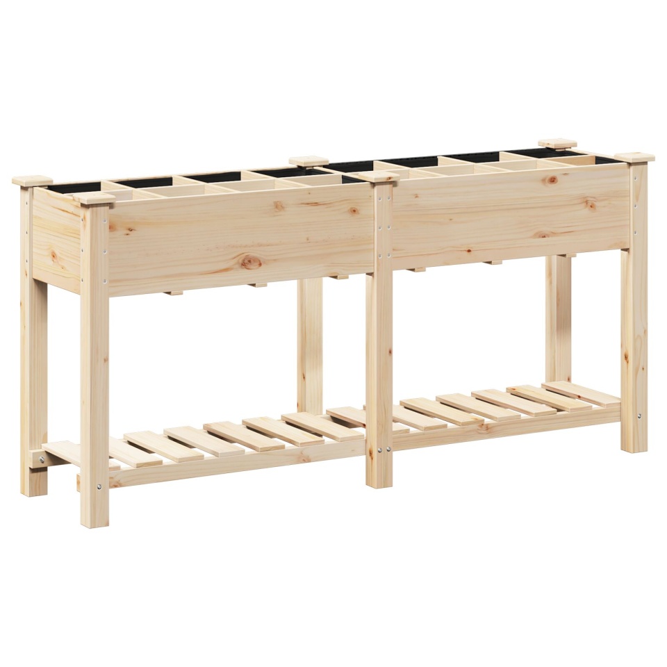 Jardiniere cu Grile 161x43x76 cm Lemn masiv de pin - 1 | YEO