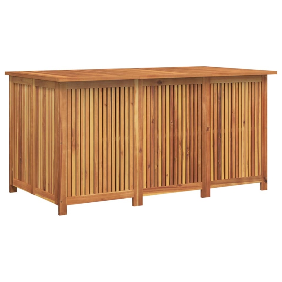 Ladă depozitare pentru grădină 150x80x75 cm lemn masiv acacia - 3 | YEO