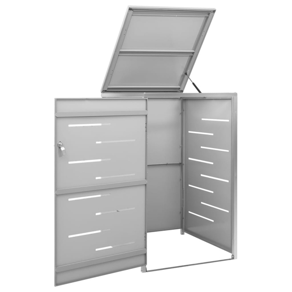 Magazie pentru pubelă unică, 69x77,5x112,5 cm, oțel inoxidabil - 2 | YEO