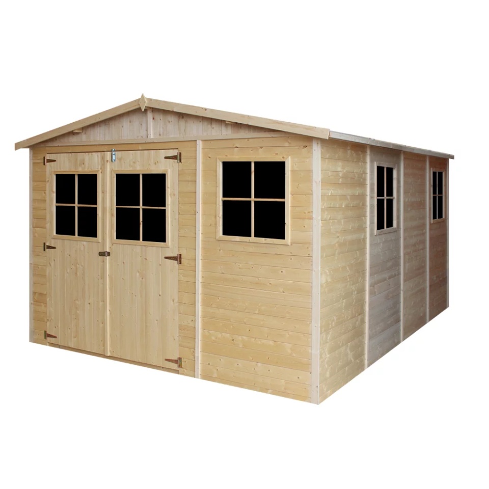 Magazin de gradina din lemn 11x14 ft/12m2 - TIMBELA M336 - 2 | YEO