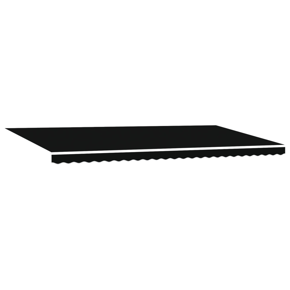Marchiză manuală retractabilă cu LED Neagră 600x300 cm, Material de schimb pentru marchiză 6x3 m Negru - 1 | YEO