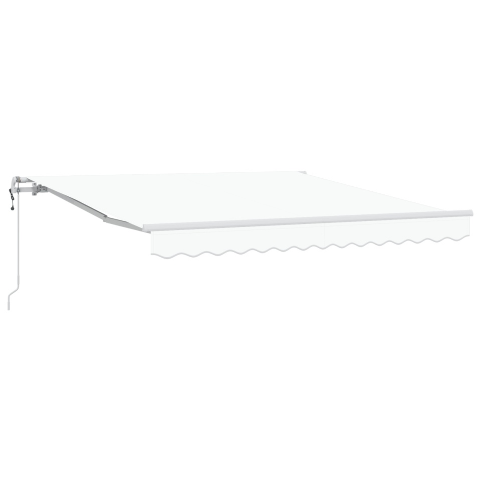 Marchiză retractabilă automată albă 350x250 cm, Parte de înlocuire pentru marchiză pentru cadru de 3.5x2.5 m alb - 1 | YEO