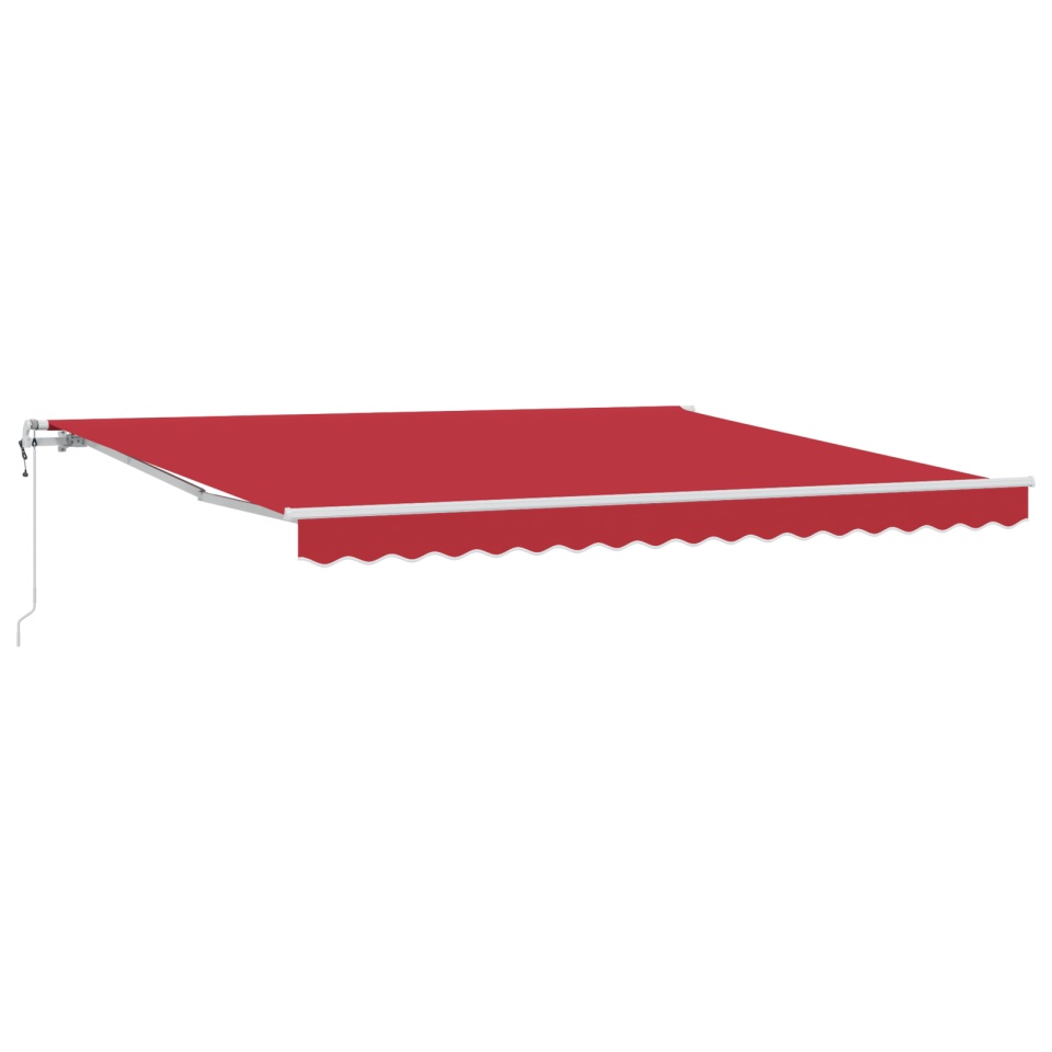 Marchiza retractabilă automată roșie 400x300 cm, Material de înlocuire pentru marchiză pentru cadru de 4x3 m roșu - 1 | YEO