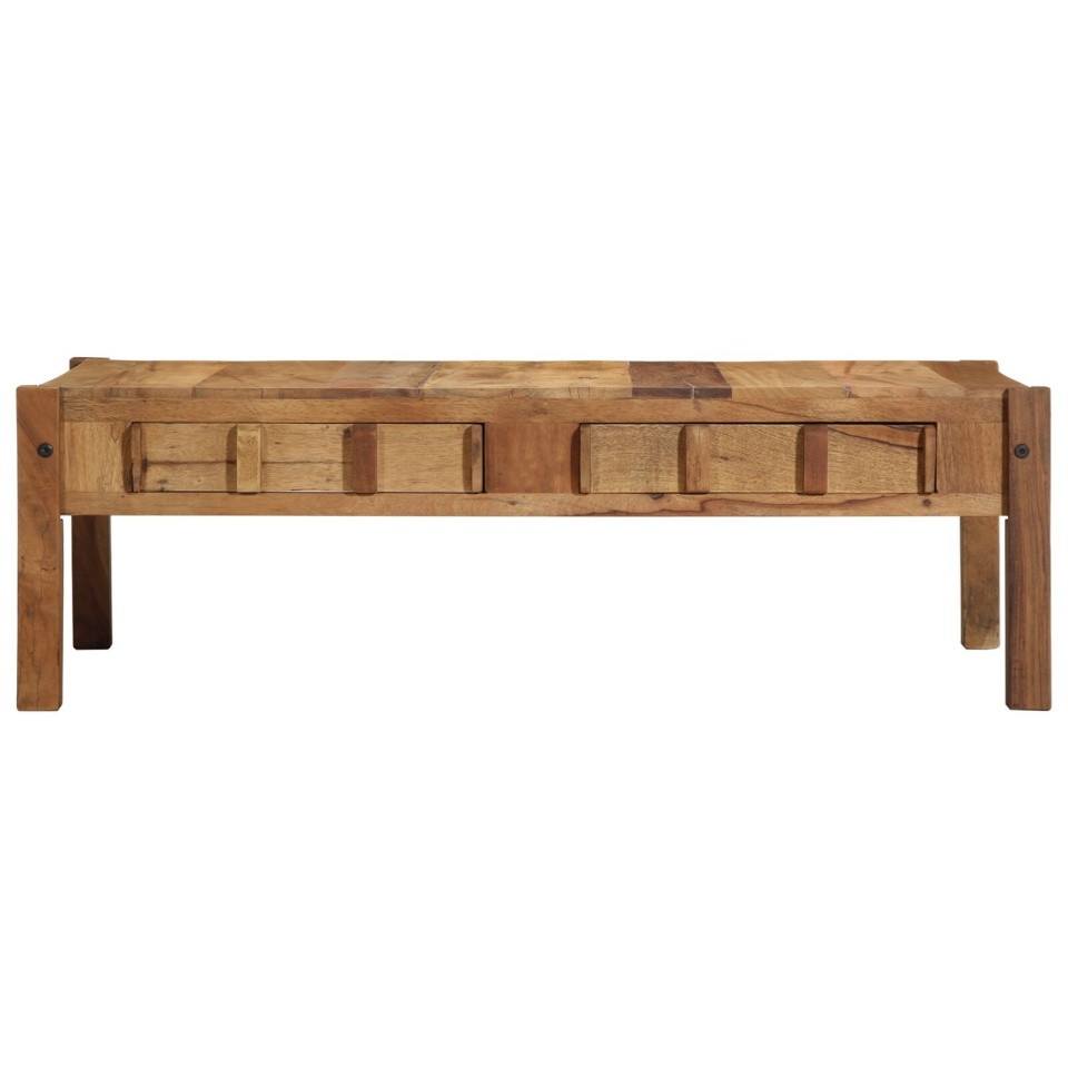Masa de cafea 110x55x35 cm Lemn masiv recuperat - 3 | YEO