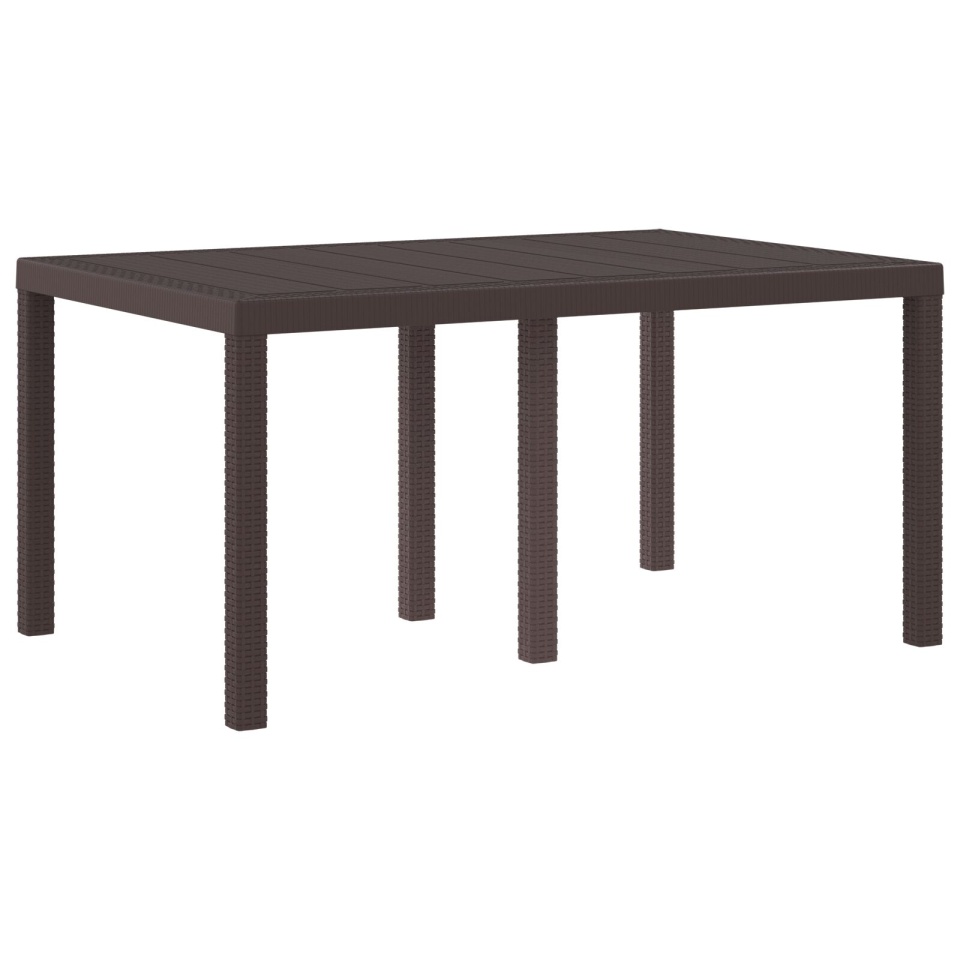 Masă de exterior Maro Plastic Mare Ușor - 1 | YEO