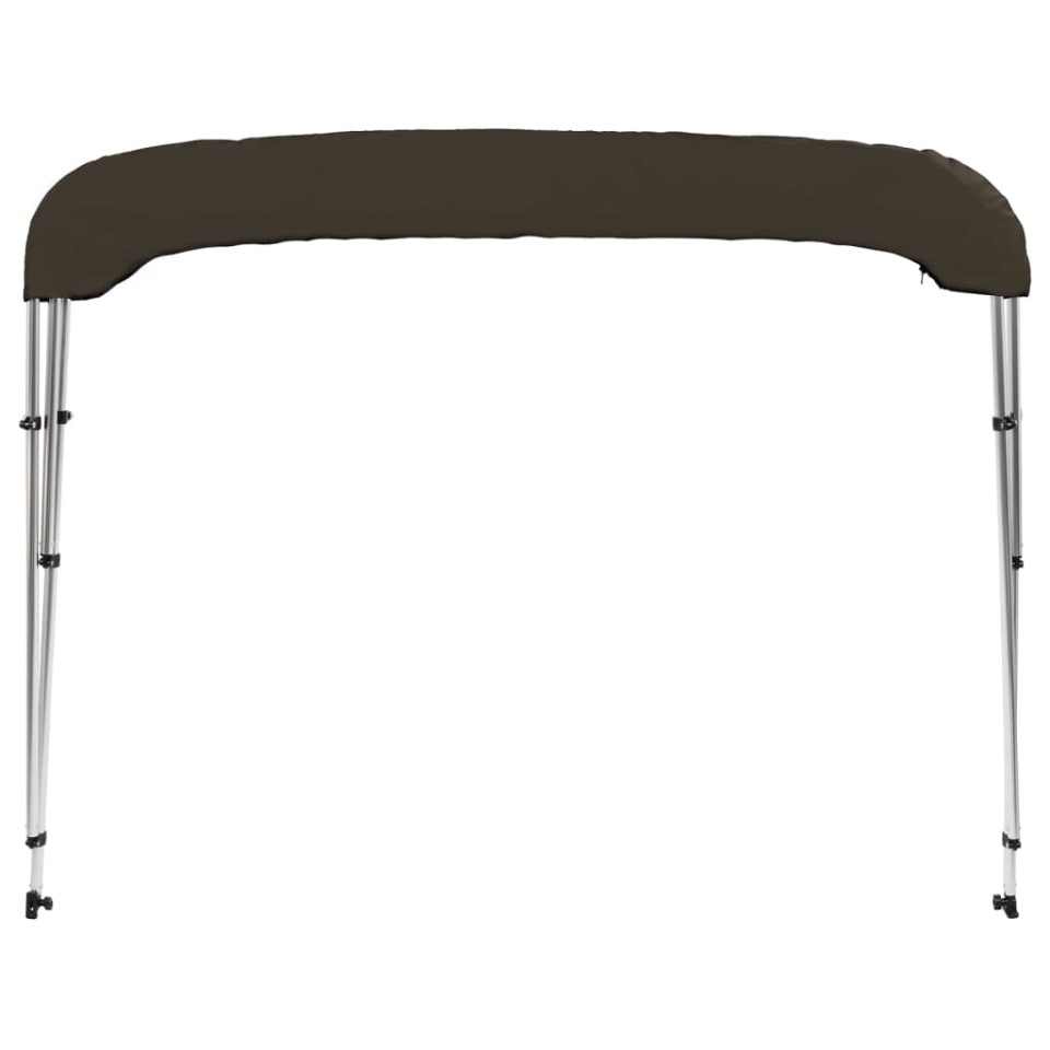 Parasolar barcă Bimini cu 3 arcuri, negru, 183x160x137 cm - 3 | YEO