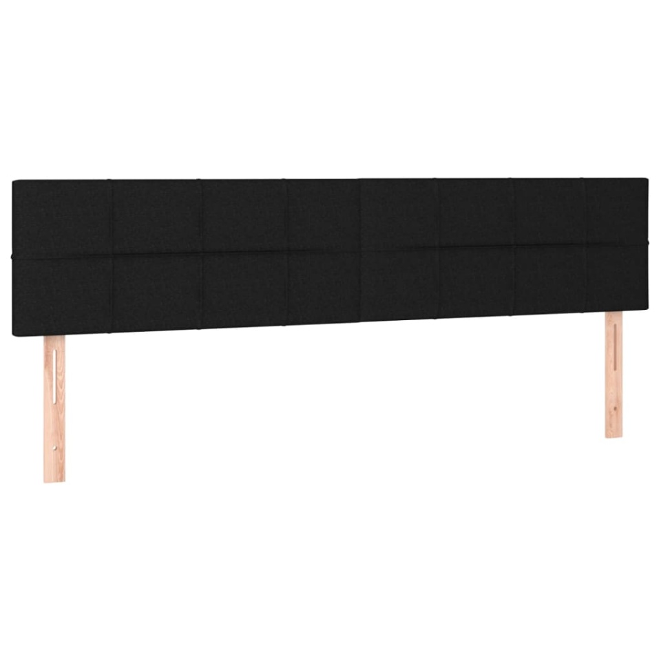 Pat box spring cu saltea, negru, 160x200 cm, textil - 4 | YEO