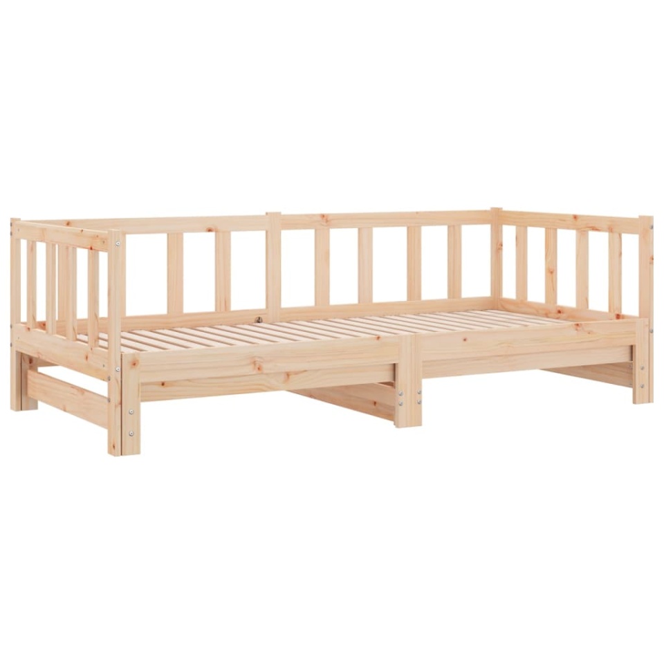 Pat de zi cu extensie, 90x190 cm, lemn masiv de pin - 2 | YEO