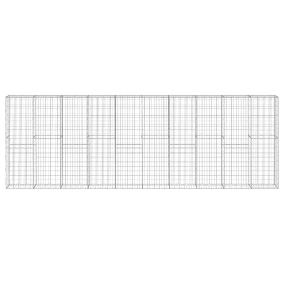 Perete gabion cu capace, 600 x 30 x 200 cm, oțel galvanizat - 1 | YEO