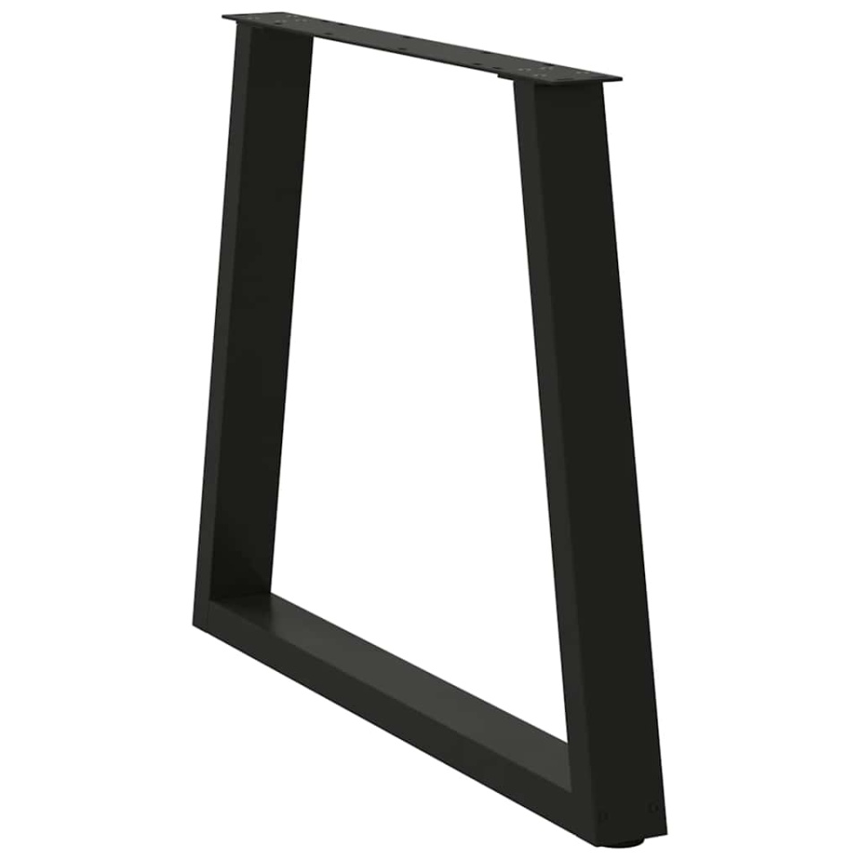 Picioare pentru masă în formă de V 2 buc Negru Oțel - 3 | YEO
