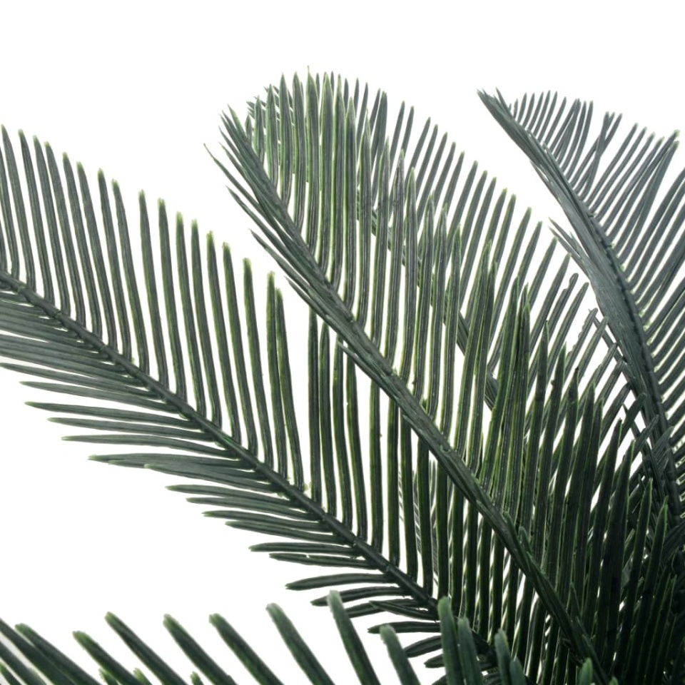 Plantă artificială palmier cycas cu ghiveci, verde, 125 cm - 1 | YEO