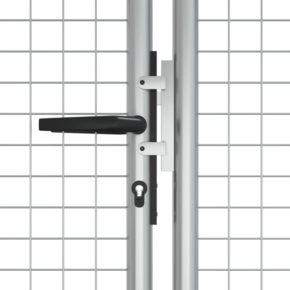 Poartă de grădină, argintiu, 415 x 175 cm, oțel galvanizat - 2 | YEO