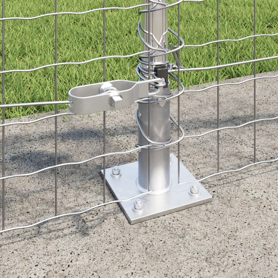 Posturi pentru garduri Set de 26 Oțel galvanizat 3.2 x 3.2 x 90 cm - 2 | YEO