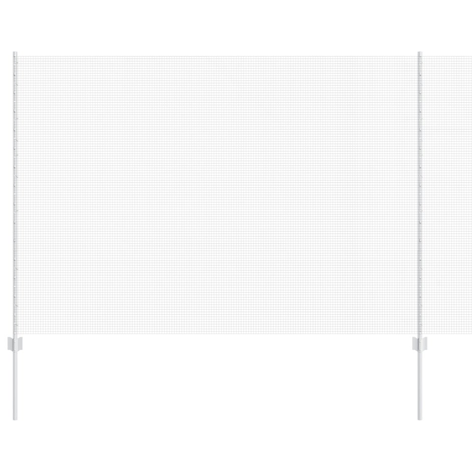 Rolă de Împrejmuire din Oțel Galvanizat cu 44 Posturi Argentii 1,5x50 m - 1 | YEO