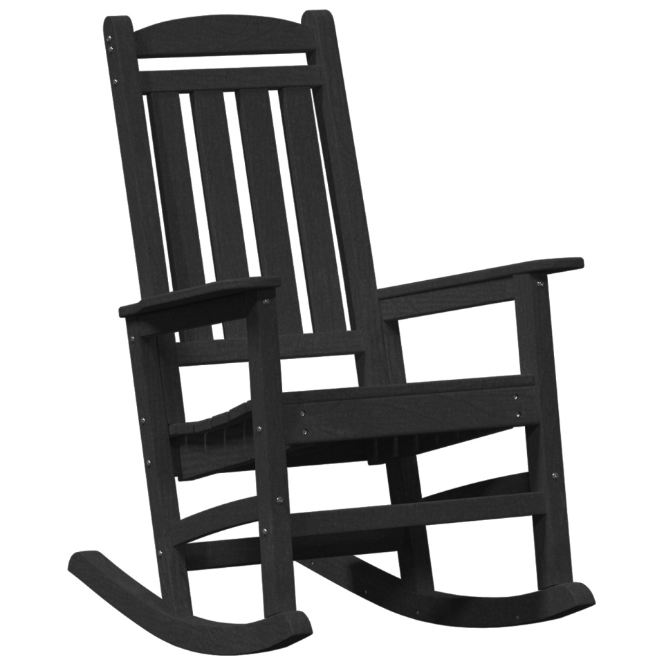 Scaun balansoar grădină Negru 70x92x108 cm HDPE - 1 | YEO