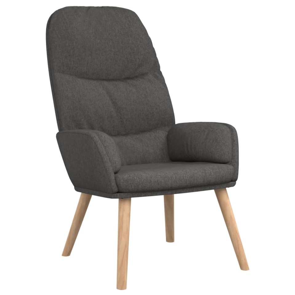 Scaun de relaxare, gri închis, material textil - 1 | YEO