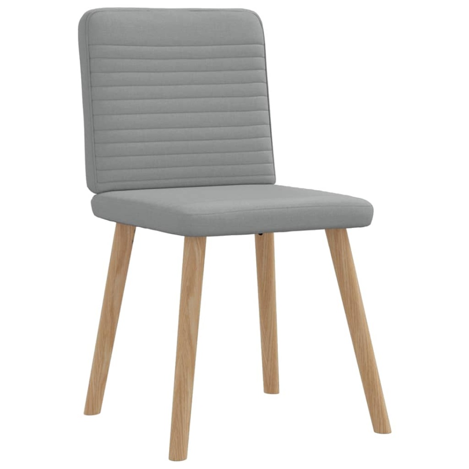 Scaune de bucătărie, 2 buc., gri deschis, material textil - 2 | YEO