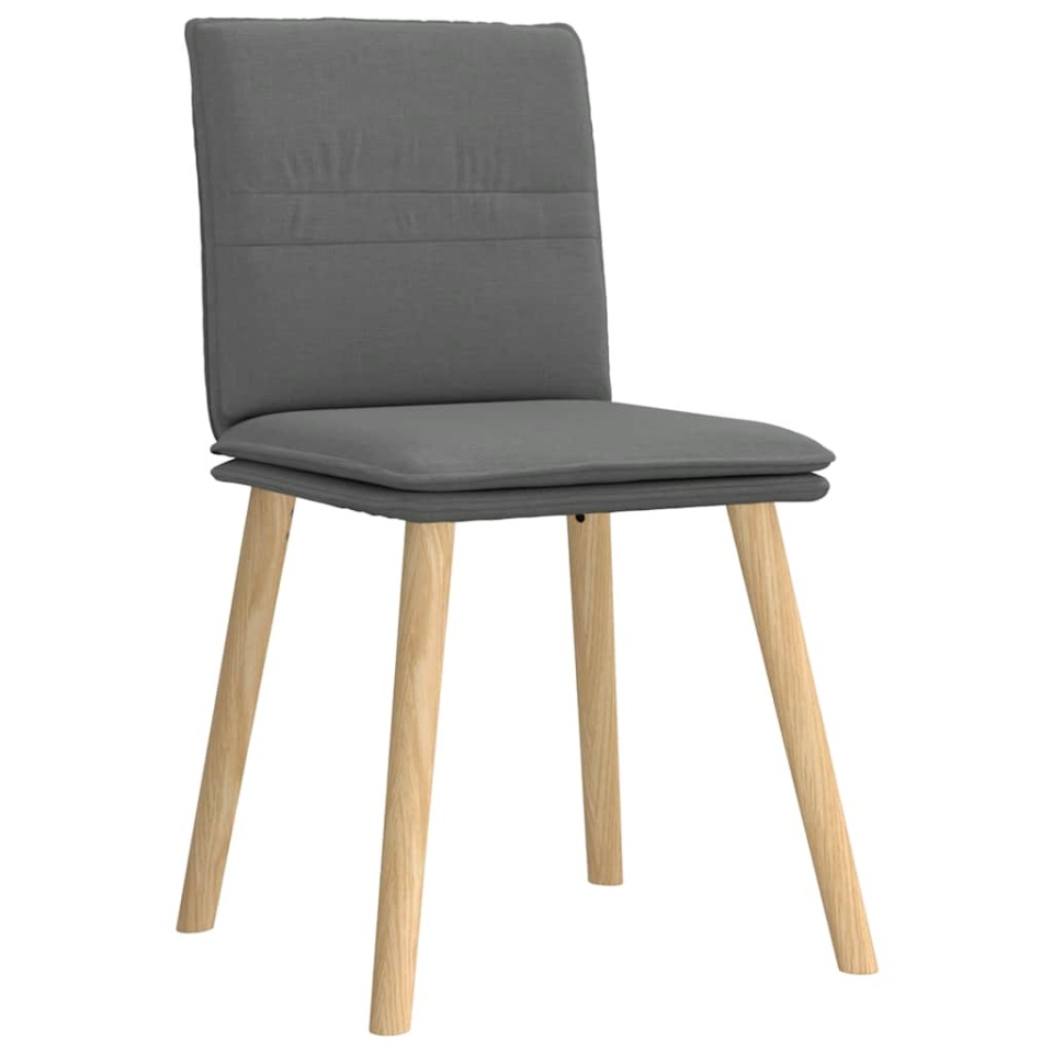 Scaune de bucătărie pivotante, 4 buc., gri închis, textil - 2 | YEO