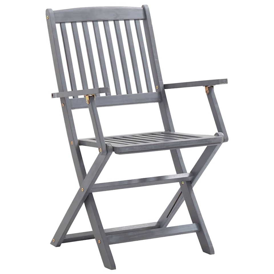 Scaune pliante de exterior cu perne 6 buc. lemn masiv de acacia - 3 | YEO