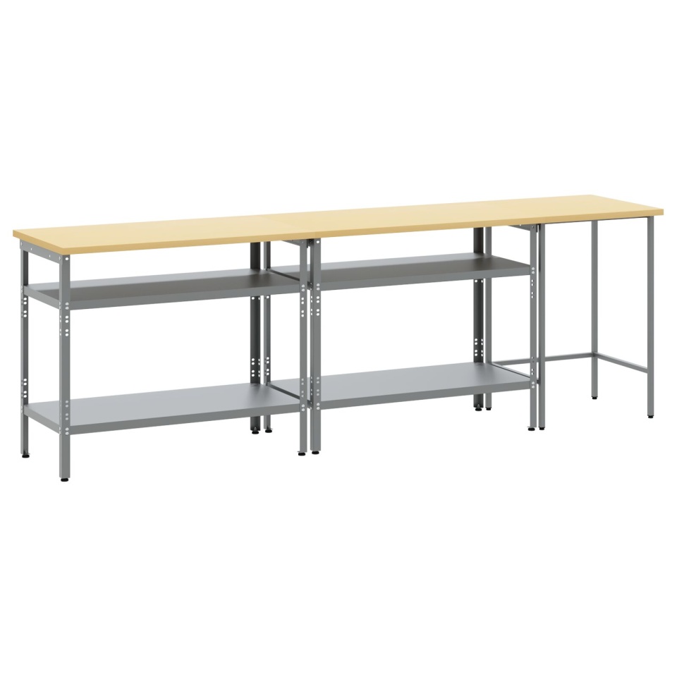 Set banc de lucru 3 piese Gri Oțel - 1 | YEO