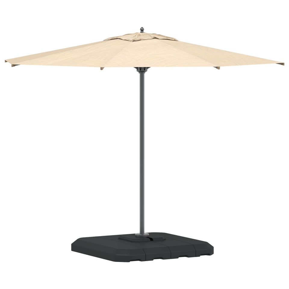 Set bază pentru parasol cantilever, 4 piese - , 130kg nisip sau 90kg apă - 2 | YEO
