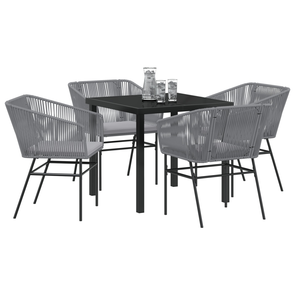 Set de 3 Gri Poliratan 4 locuri materiale rezistente la UV - 2 | YEO