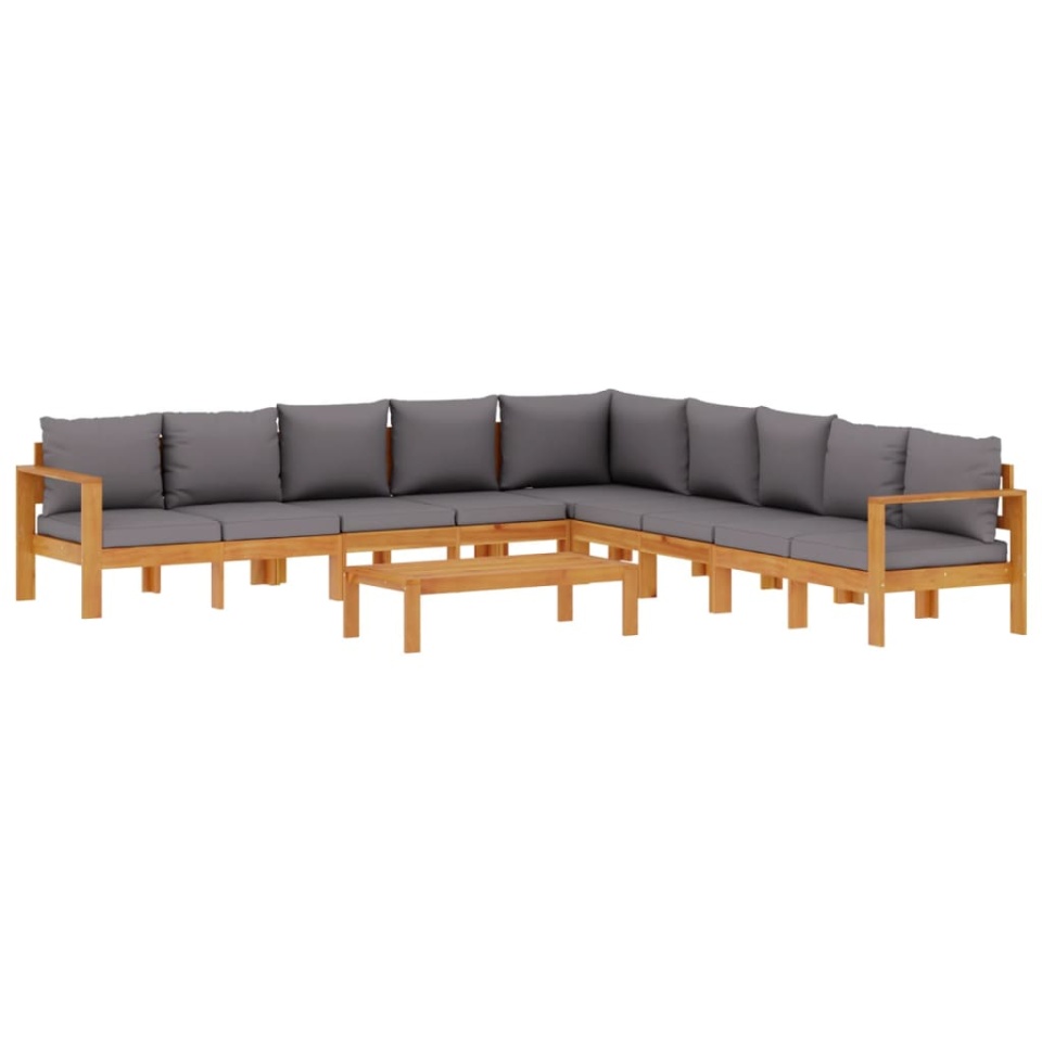 Set de canapele grădină cu perne, 6 piese, lemn masiv acacia - 1 | YEO