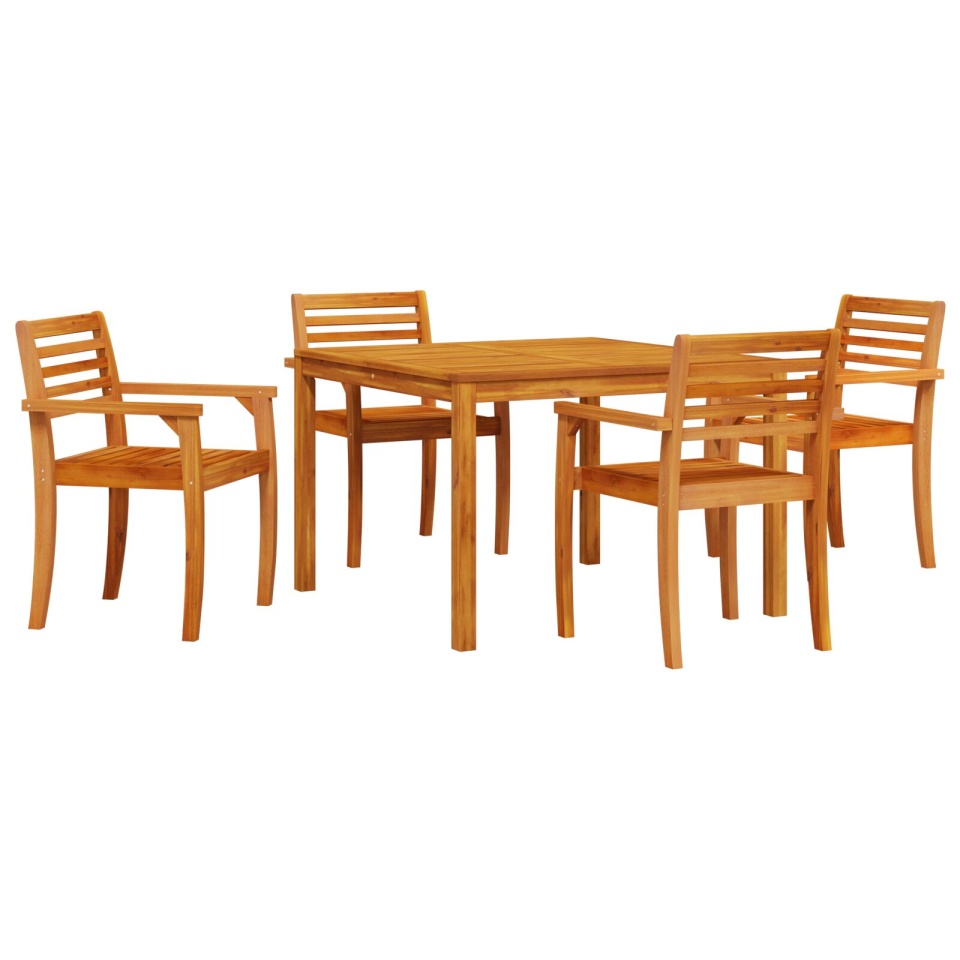 Set de grădină 5 piese din lemn masiv de acacia - 1 | YEO