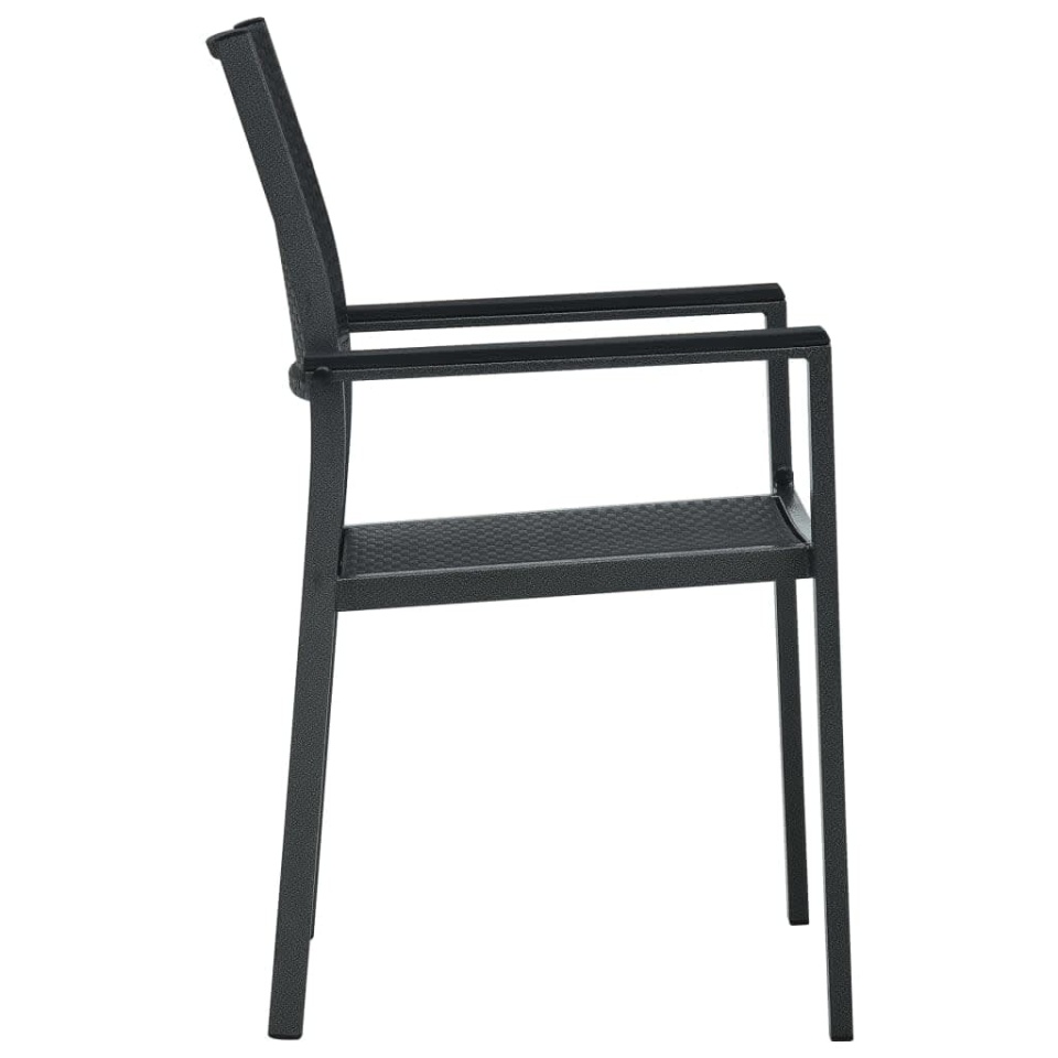 Set de mobilier de grădină, 3 piese, negru - 4 | YEO