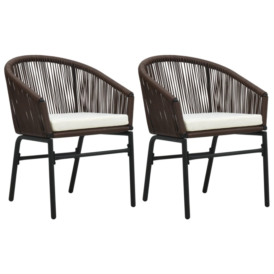 Set de mobilier pentru grădină, 3 piese, maro - 2 | YEO