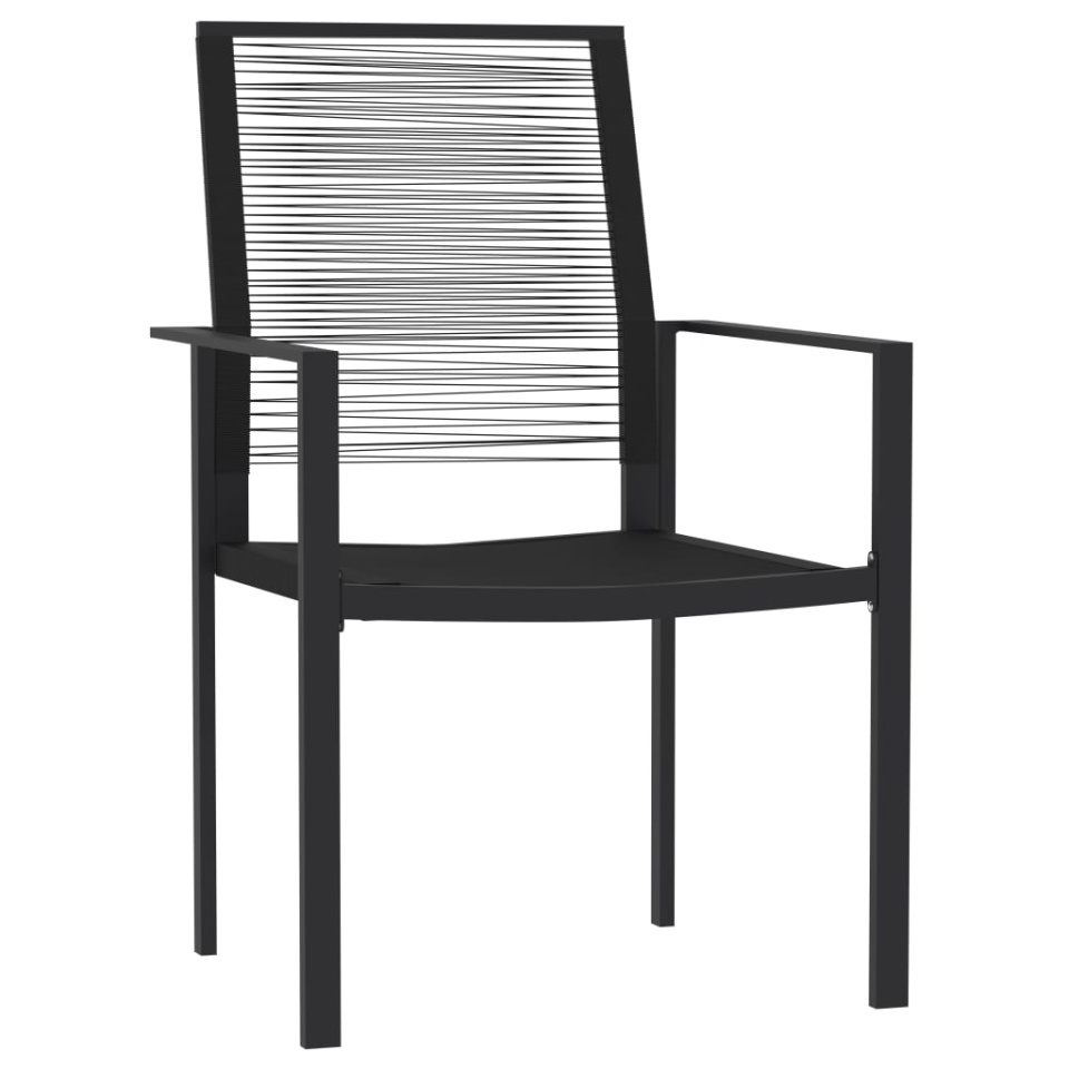 Set de mobilier pentru grădină, 5 piese, negru - 2 | YEO