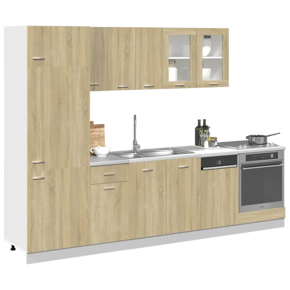 Set dulap de bucătărie “Lyon”, 8 piese, stejar sonoma - 2 | YEO