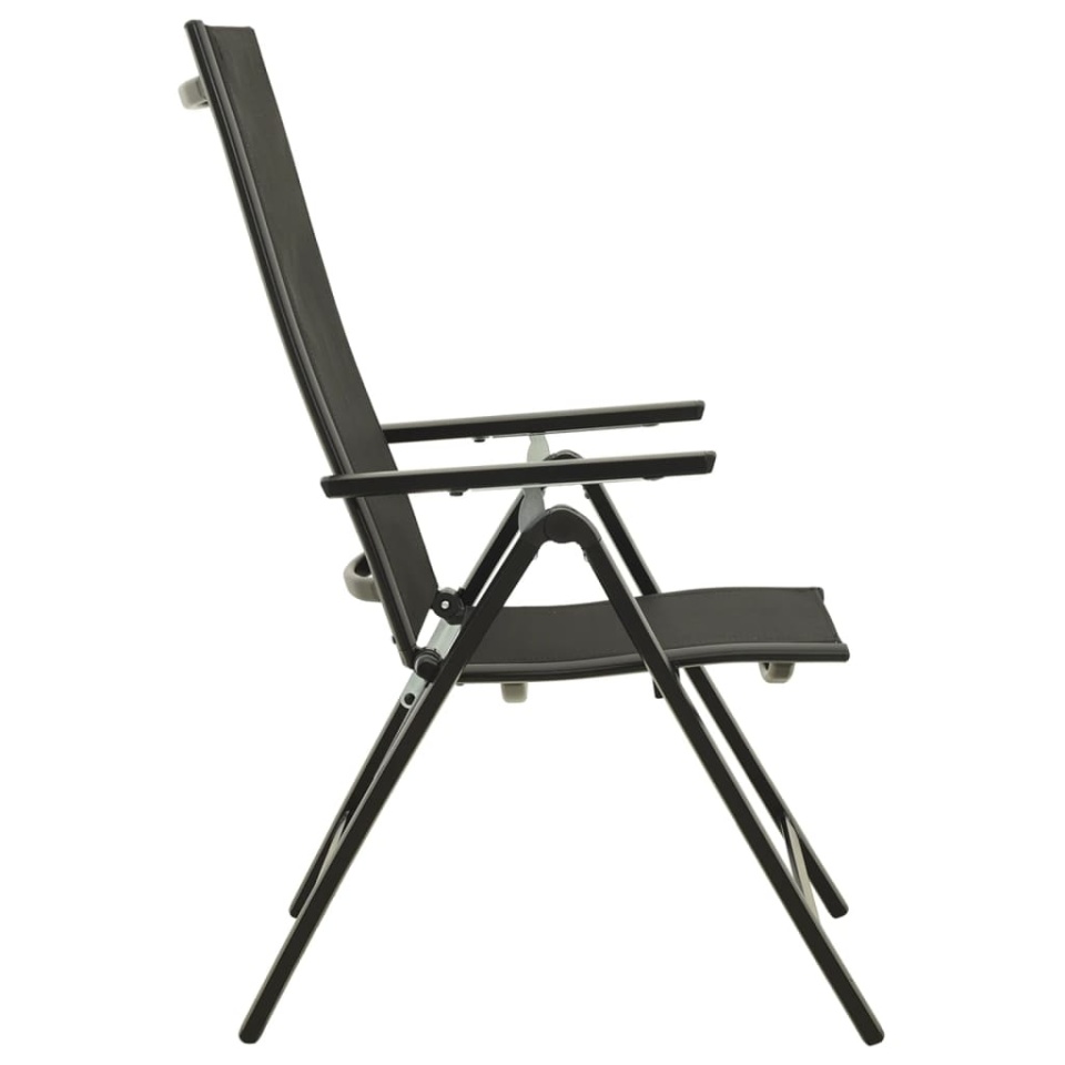 Set mobilier bistro, 3 piese, negru și antracit - 4 | YEO